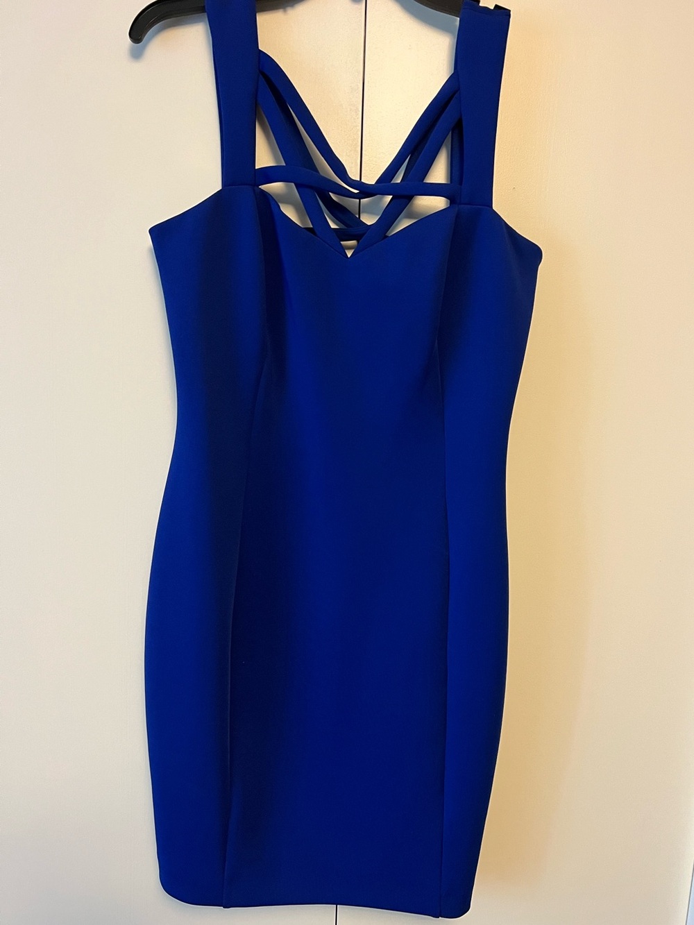 Guess Cobalt Blue Strappy Sheath Mini Dress